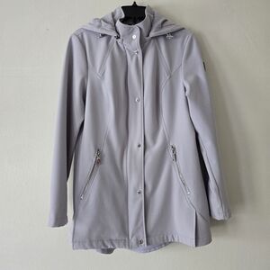 VINCE CAMUTO Silver Grey Lightweight Heavy Jacket All Seasoned Coat Size Medium